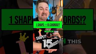 How I Used ONE Easy Shape to play 15 Guitar Chords!