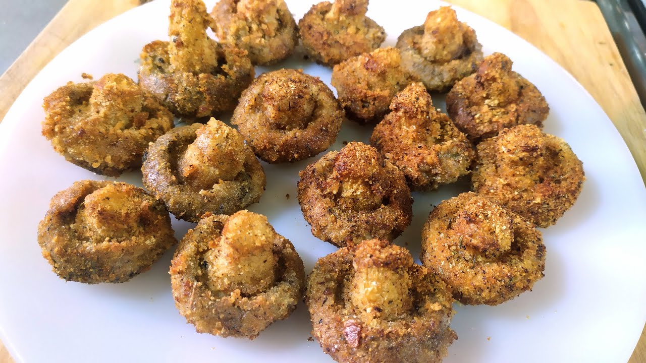 Champiñones rebozados - Truco para rebozarlos