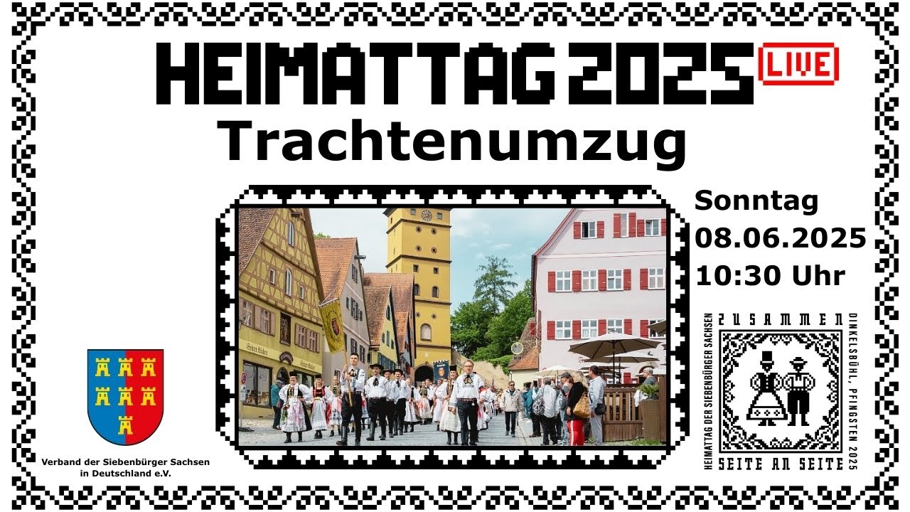 Trachtenumzug | Heimattag der Siebenbürger Sachsen 2025 | Dinkelsbühl