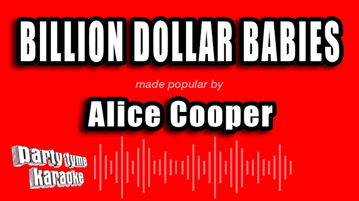 Billion Dollar Babies Karaoke version - Karaoke performance video thumbnail