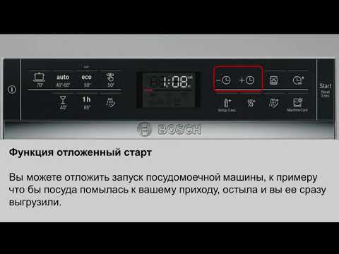 Программы и функции посудомоечных машин