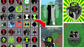 BEST BEN 10 MODS FOR MINECRAFT POCKET EDITION 1.20+|REAL BEN 10 MODS FOR MCPE | 2024