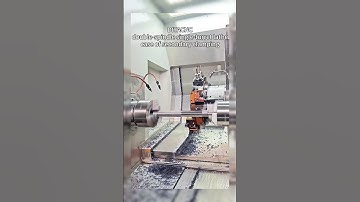 double spindle single turret lathe #cnc #machine #diyacnc #factory#lathe #lathemachine #industrial