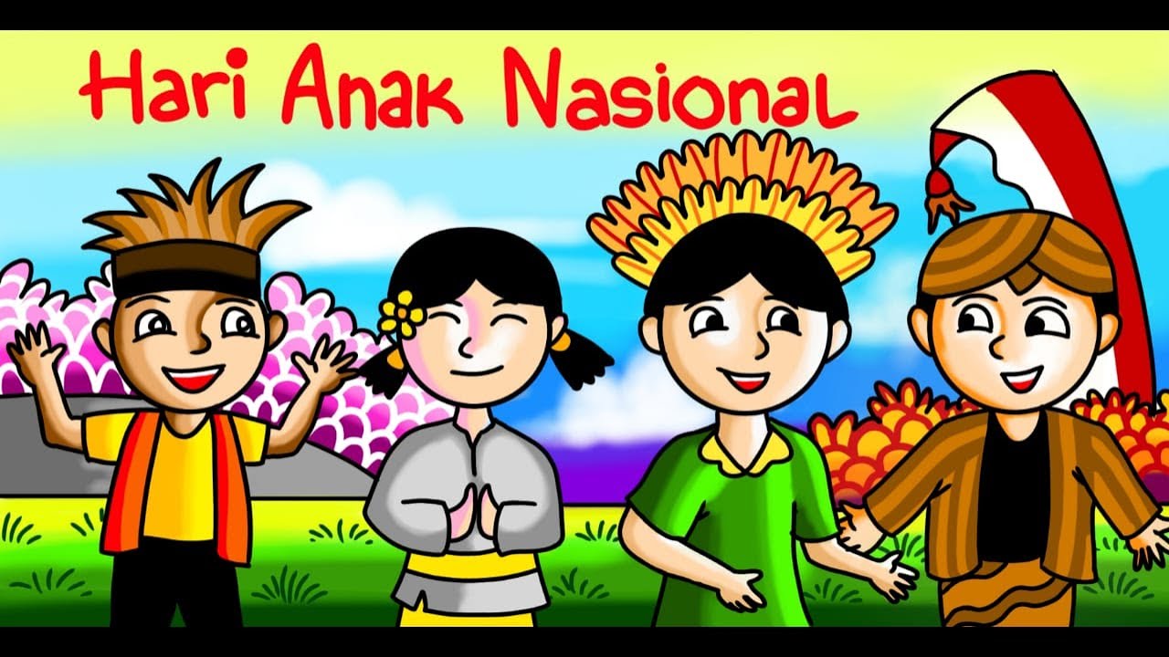 Belajar Menggambar Hari Anak Nasional Menggambar Tema Kebudayaan