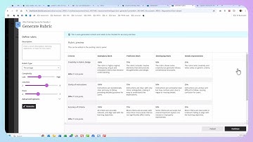 Blackboard Ultra-AI Rubric Generation