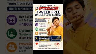 Learn Flute Free For 1-Week! 🪈✨ #shorts #flute #learnflute #music #viral