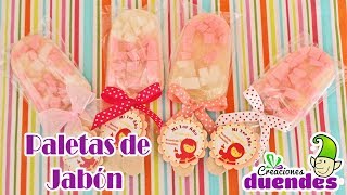 Como hacer Paletas de jabón. Creaciones Duendes-  Programa 7