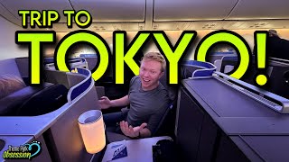 My First Trip To Tokyo Japan! Flying United Polaris Business Class & Hotel Check In