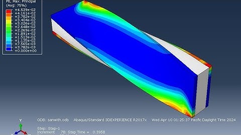 Abaqus tutorials: torsion test of sandwich structure ( aluminum/ foam) using hyperfoam properties