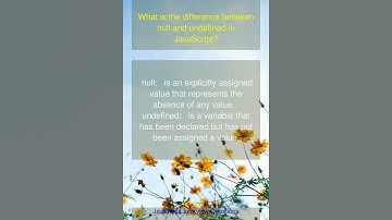 Interviewer Favourites | Javascript | Questions & Answers | Basic #javascript #js #null #undefined