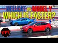 Not Even CLOSE! Can A Tesla Model Y Performance Keep Up With A Dodge Challenger Hellcat Redeye?