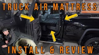 Pickup Truck Air Mattress Install & Review 2014-19 Silverado & Sierra - Amazon Goplus Car Mattress