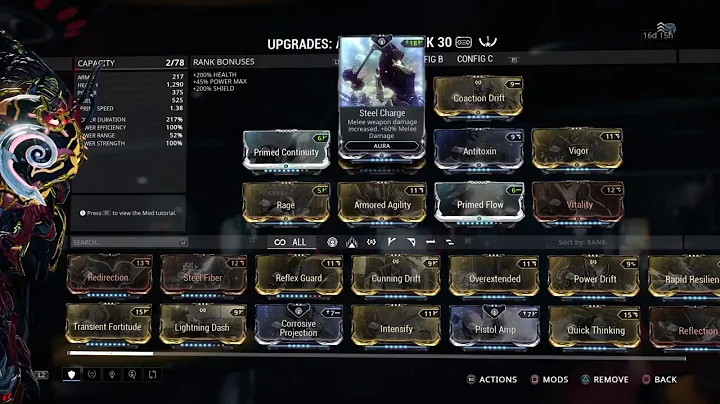 How do I increase my mod capacity? (2023)