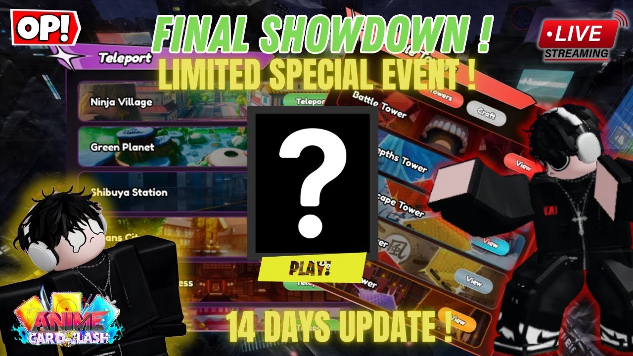 WHO’S The BEST ACC Player?! 🏆 NOOB to PRO Group Challenge LIVE! | Anime Card Clash (Roblox)