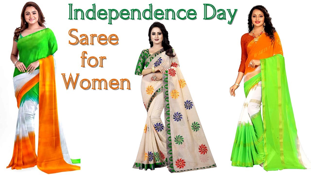 Mulmul Cotton Tiranga Republic Day Saree In White|Chaapa|Suta