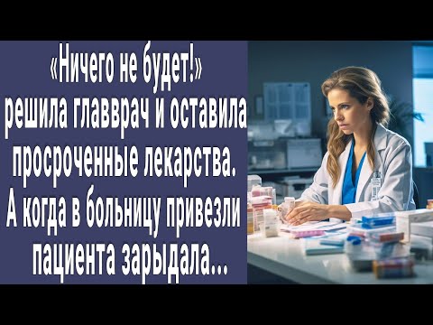 Видео: Ничего не будет! решила главврач оставив просроченные лекарства. Но когда увидела пациента онемела