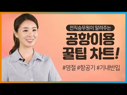 "이거 기내반입 가능한가요?" -전직 승무원이 알려주는 공항이용 꿀팁!