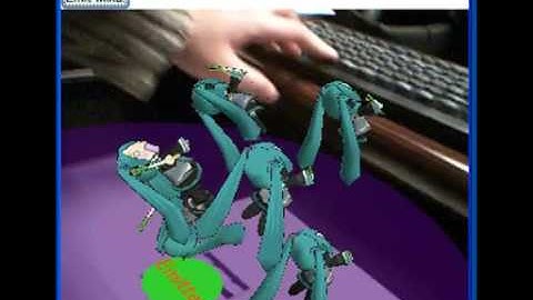 Augmented reality and Miku HATSUNE 2(Physical Simulation): ARToolkit(Plus) and WPF demo video