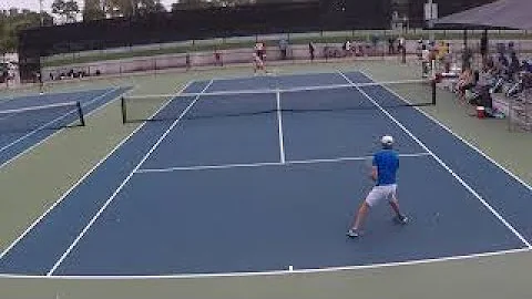 James Cockrell (11.16 UTR), Class of 2022 vs. Nicolas Pesoli (12 UTR)  - Actual Dual Match Video