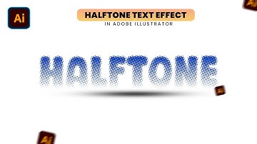 Editable Halftone Text Effect in Illustrator | Halftone Effect | Text Effect | illustrator tutorial