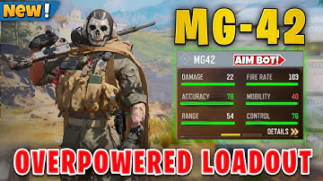 *NEW* Overpowered MG42 COD Mobile Battle Royale 🔥Long Range MG-42 Loadout CODM BR | CODMOBILE !