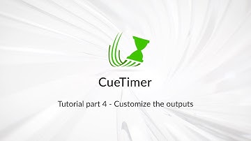 CueTimer v.2 Tutorial part 4 - Configure the outputs