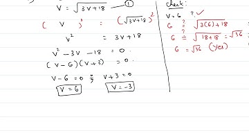 Solving a radical equation that simplifies to a quadratic equation: one radical, basic-13