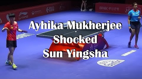 How Ayhika Mukherjee Shocked Sun Yingsha | Pips & Antispin Blade