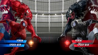 Venom Spiderman (Red) vs Venom Spiderman (Black) Fight - Marvel vs Capcom Infinite PS4 Gameplay