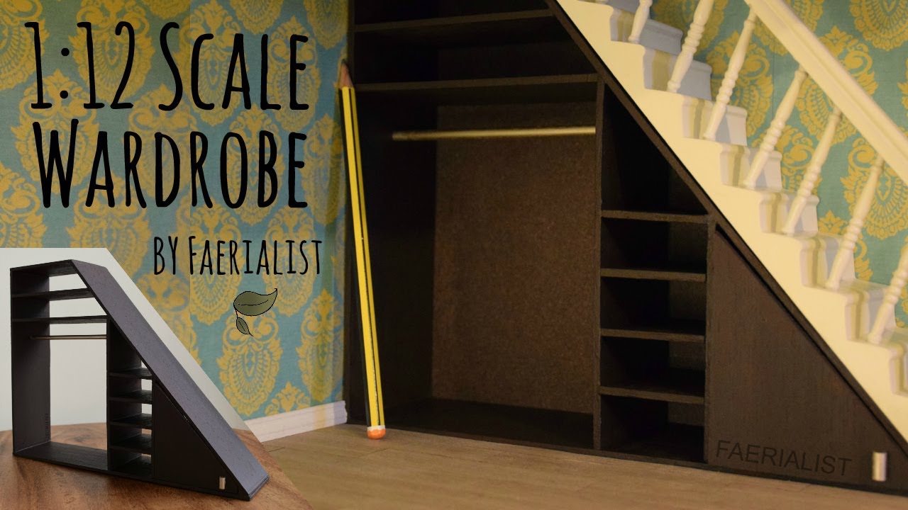 1:12 Scale Miniature Wardrobe Unit | Faerialist