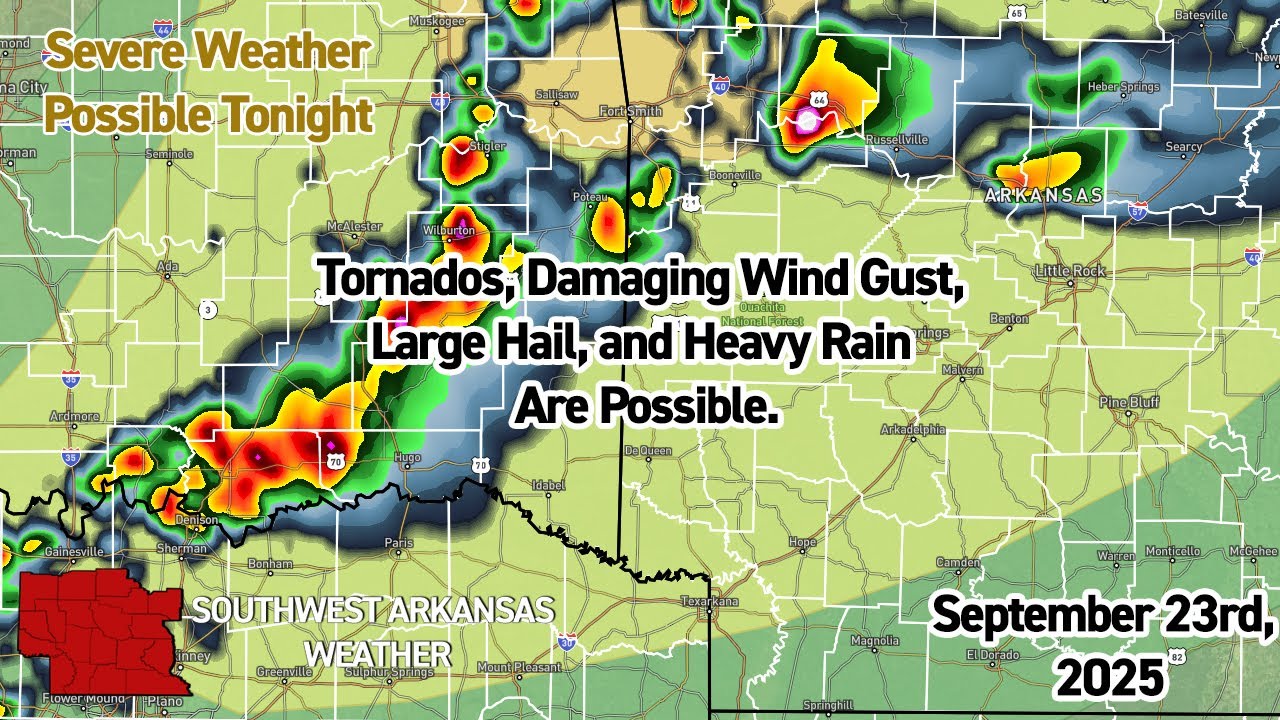 Tuesday (9/23/25): Severe Weather Possible This Evening & Tonight - YouTube