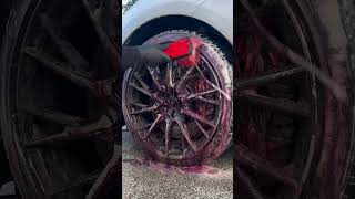 Lexus RCF deep wheel& tire cleaning #lexus #detailingpodcast #automobile #youtubeshorts #detailing