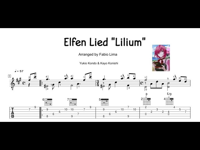 Elfen Lied - Lilium - Arranged by Fabio Lima - YouTube