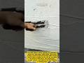 Wall Plaster Smoothing Trick! #construction #plastering #diyshorts
