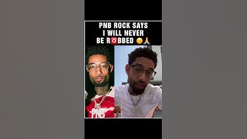 Thumbnail of PNB ROCK SAYS I WILL NEVER BE R0BBED “IT’S NEVER GOING TO HAPPEN” 🙏😕