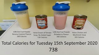 Soup and Shake Diet Day 10 15th September 2020