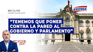 🔴🔵Lúcar: "Tenemos que encontrar la manera de poner contra la pared al gobierno y al parlamento"