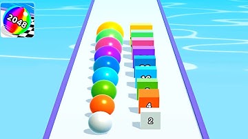Ball Run 2048 ! All Levels Gameplay Walkthrough Max Levels New Update Part 2 android, ios
