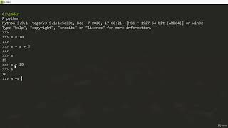 Variables y operadores 2.17 - Operadores en Asignación en python