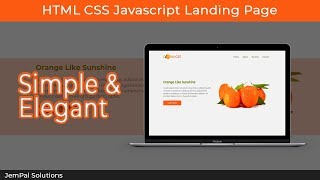 HTML CSS Javascript Landing Page Tutorial