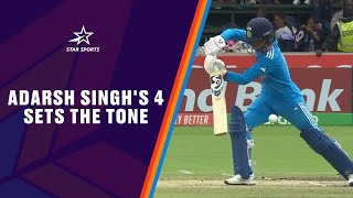 Adarsh Singh Gets Team India's Chase Rolling | ICC U-19 Men's World Cup Final 2024 screenshot 4