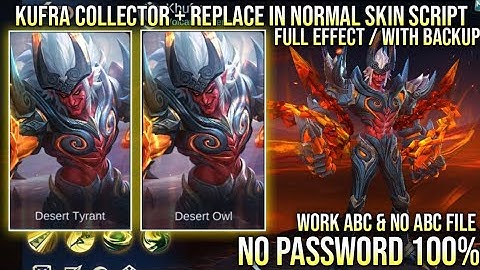 Kufra Collector Plus Replace Normal Skin Script No Logo No Password Full Effect Yve Patch