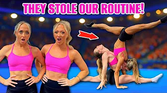 Gymnasts STOLE our AGT routine!!!| The Rybka Twins