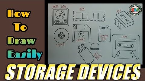 how to draw storage device | storage devices drawing | storage devices of computer