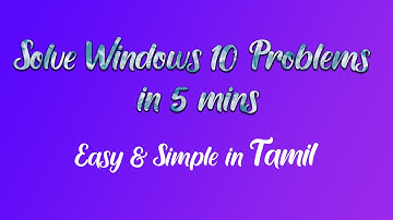 How to Create System Restore Point Manually in Windows 10 & Fix Your PC Problems Using This | TAMIL