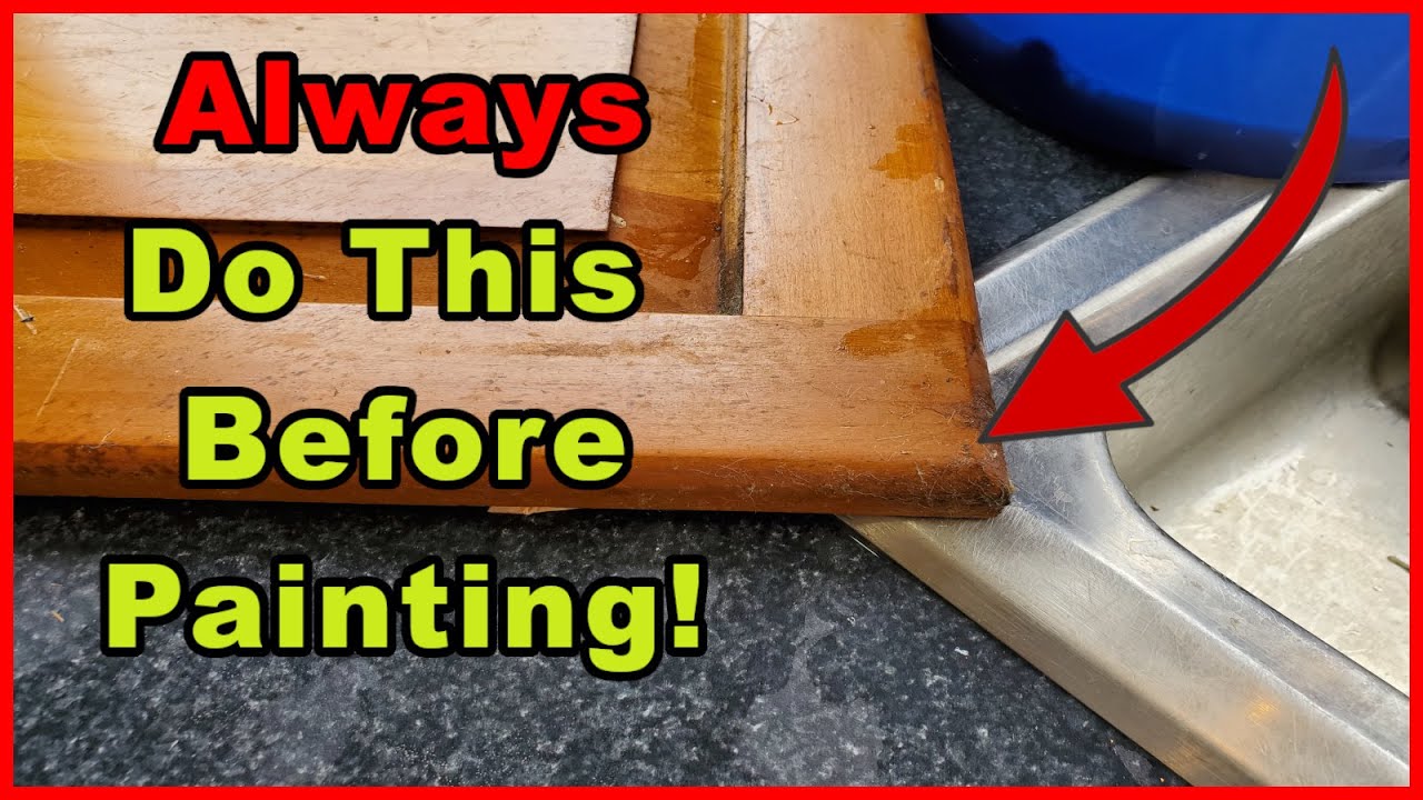 Clean Kitchen Cabinets Before Painting, How To Clean Stained Cabinets Before Painting