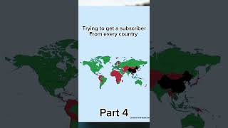 Trying to get a subscriber from every country (Part 4) #shorts #geography #mapping #subscribers