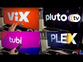 Vix vs pluto vs tubi vs plex vs canela tv