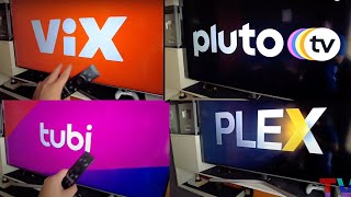 VIX vs PLUTO vs TUBI vs PLEX vs CANELA TV