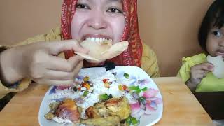 MUKBANG OSENG GARLIC, RED ONION, CHILLIES AND FRIED CHICKEN | ASMR MUKBANG INDONESIA